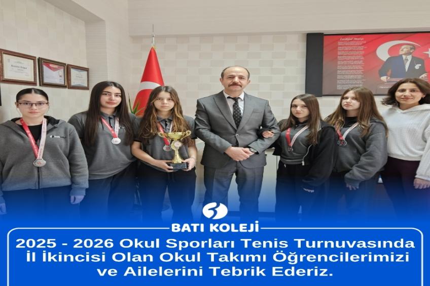 TENİS TURNUVASI DERECEMİZ