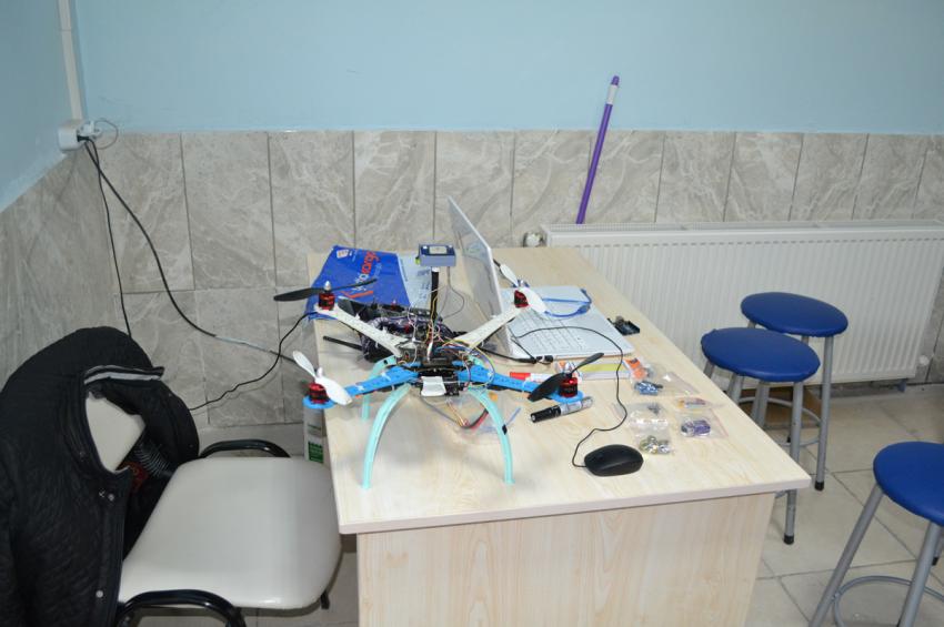 Robotik Dersimizde Öğrencilerimizin Yaptığı Drone