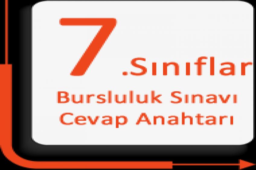 7. Sınıf 2022 Bursluluk Sınavı Cevap Anahtarı