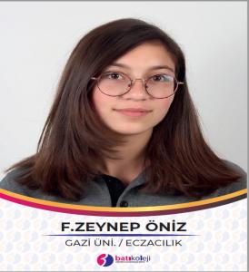 F. ZEYNEP ÖNİZ - GAZİ ÜNİ - ECZACILIK