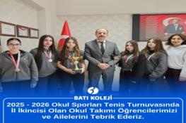 TENİS TURNUVASI DERECEMİZ