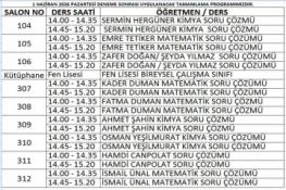 01.06.2026 DENEME SONRASI TAMAMLAMA PROGRAMIMIZ